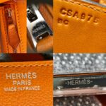 Hermes Constance 24cm III Apricot Evercolor Leather with Palladium Hardware Bag #RLCL-1 - Image 13