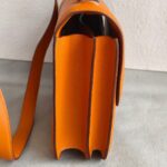 Hermes Constance 24cm III Apricot Evercolor Leather with Palladium Hardware Bag #RLCL-1 - Image 8