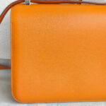 Hermes Constance 24cm III Apricot Evercolor Leather with Palladium Hardware Bag #RLCL-1 - Image 5