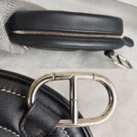 Hermes In-The -Loop Verso Belt Bag/Clutch Black Swift Leather with Palladium Plated Hardware #RLCL-2 - Image 8