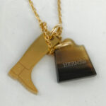 Hermes Pendant Amulette Maroquin PM Necklace #RLUE-14 - Image 5