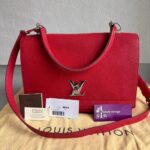 LV Lockme II Red Leather with Silver Hardware #RLCY-1 - Image 2