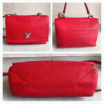LV Lockme II Red Leather with Silver Hardware #RLCY-1 - Image 5
