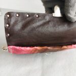 Prada BR2483 Bag Pinkish Red Snake Skin with Silver Hardware #RLCE-2 - Image 10