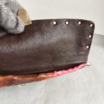 Prada BR2483 Bag Pinkish Red Snake Skin with Silver Hardware #RLCE-2 - Image 11