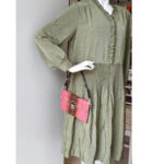 Prada BR2483 Bag Pinkish Red Snake Skin with Silver Hardware #RLCE-2 - Image 22