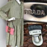 Prada BR2483 Bag Pinkish Red Snake Skin with Silver Hardware #RLCE-2 - Image 17