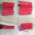 Prada Sling Bag Pink Leather with Gold Hardware #RLCE-1 - Image 2