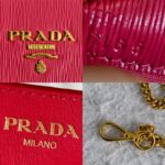 Prada Sling Bag Pink Leather with Gold Hardware #RLCE-1 - Image 20