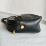 Salvatore Ferragamo Sling Bag Black Leather with Gold Hardware #RESC-57 - Image 10