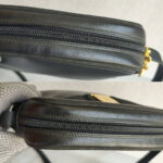 Salvatore Ferragamo Sling Bag Black Leather with Gold Hardware #RESC-57 - Image 11