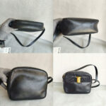 Salvatore Ferragamo Sling Bag Black Leather with Gold Hardware #RESC-57 - Image 2