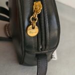 Salvatore Ferragamo Sling Bag Black Leather with Gold Hardware #RESC-57 - Image 8