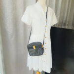 Salvatore Ferragamo Sling Bag Black Leather with Gold Hardware #RESC-57 - Image 25