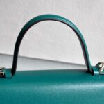 Cartier Top Handle Bag Green Calf Leather with Light Gold Hardware #RLKC-1 - Image 16