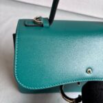 Cartier Top Handle Bag Green Calf Leather with Light Gold Hardware #RLKC-1 - Image 18