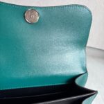 Cartier Top Handle Bag Green Calf Leather with Light Gold Hardware #RLKC-1 - Image 24