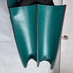 Cartier Top Handle Bag Green Calf Leather with Light Gold Hardware #RLKC-1 - Image 6