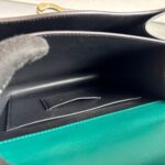 Cartier Top Handle Bag Green Calf Leather with Light Gold Hardware #RLKC-1 - Image 36