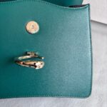 Cartier Top Handle Bag Green Calf Leather with Light Gold Hardware #RLKC-1 - Image 21