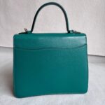Cartier Top Handle Bag Green Calf Leather with Light Gold Hardware #RLKC-1 - Image 4