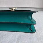 Cartier Top Handle Bag Green Calf Leather with Light Gold Hardware #RLKC-1 - Image 9