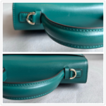 Cartier Top Handle Bag Green Calf Leather with Light Gold Hardware #RLKC-1 - Image 15