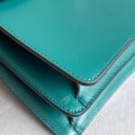 Cartier Top Handle Bag Green Calf Leather with Light Gold Hardware #RLKC-1 - Image 12