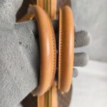 Celine Vintage Macadam Boston Bag Brown Coated Canvas with Leather and Gold Hardware #RLOK-2 - Image 24