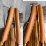 Celine Vintage Macadam Boston Bag Brown Coated Canvas with Leather and Gold Hardware #RLOK-2 - Image 23