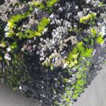 Chanel Medium Double Flap Bag Green/black/silver Sequine with Silver Hardware #RLKC-3 - Image 18