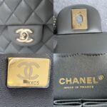 Chanel Medium Double Flap Grey Lambskin with Gold Hardware #OKTU-1 - Image 25