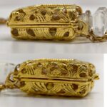 Chanel Perfume No 5 Gold Metal Necklace #RLCR-7 - Image 4