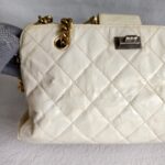 Chanel Tote Off White Aged Calfskin with Gold Hardware #RLTK-2 - Image 3