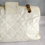 Chanel Tote Off White Aged Calfskin with Gold Hardware #RLTK-2 - Image 6