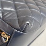 Chanel Trendy CC Bowling Bag Dark Blue Lamsbkin with Gold Hardware #RLKK-3 - Image 16