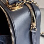 Chanel Trendy CC Bowling Bag Dark Blue Lamsbkin with Gold Hardware #RLKK-3 - Image 23