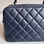 Chanel Trendy CC Bowling Bag Dark Blue Lamsbkin with Gold Hardware #RLKK-3 - Image 6