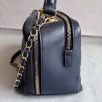 Chanel Trendy CC Bowling Bag Dark Blue Lamsbkin with Gold Hardware #RLKK-3 - Image 8