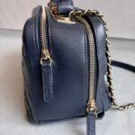 Chanel Trendy CC Bowling Bag Dark Blue Lamsbkin with Gold Hardware #RLKK-3 - Image 9