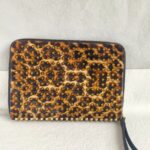 Christian Louboutin Clutch Leopard Print Pony Hair with Gold Hardware Bag #GULUS-1 - Image 5