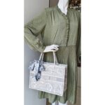 Dior Medium Book Tote Ecru and Gray Toile De Jouy Embroidery Bag #RLRE-1 - Image 31