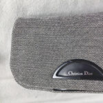 Dior Vintage Malice Bag Black/Silver Fabric with Silver Hardware #GULLY-2 - Image 3