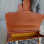 Goyard Saigon Structure Mini Goyardine Canvas/Clamecy Cowhide with Silver Hardware #RLTO-2 - Image 23