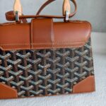 Goyard Saigon Structure Mini Goyardine Canvas/Clamecy Cowhide with Silver Hardware #RLTO-2 - Image 6