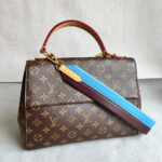 LV Cluny MM Brown Monogram Coated Canvas with Leather and Gold Hardware #RLKO-1
