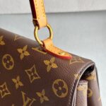 LV Cluny MM Brown Monogram Coated Canvas with Leather and Gold Hardware #RLKO-1 - Image 25