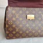 LV Cluny MM Brown Monogram Coated Canvas with Leather and Gold Hardware #RLKO-1 - Image 29
