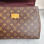 LV Cluny MM Brown Monogram Coated Canvas with Leather and Gold Hardware #RLKO-1 - Image 30