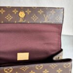 LV Cluny MM Brown Monogram Coated Canvas with Leather and Gold Hardware #RLKO-1 - Image 28